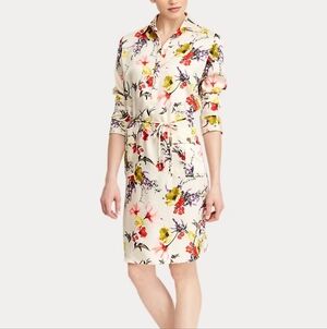 Ralph Lauren Floral Print Skirt - Cream